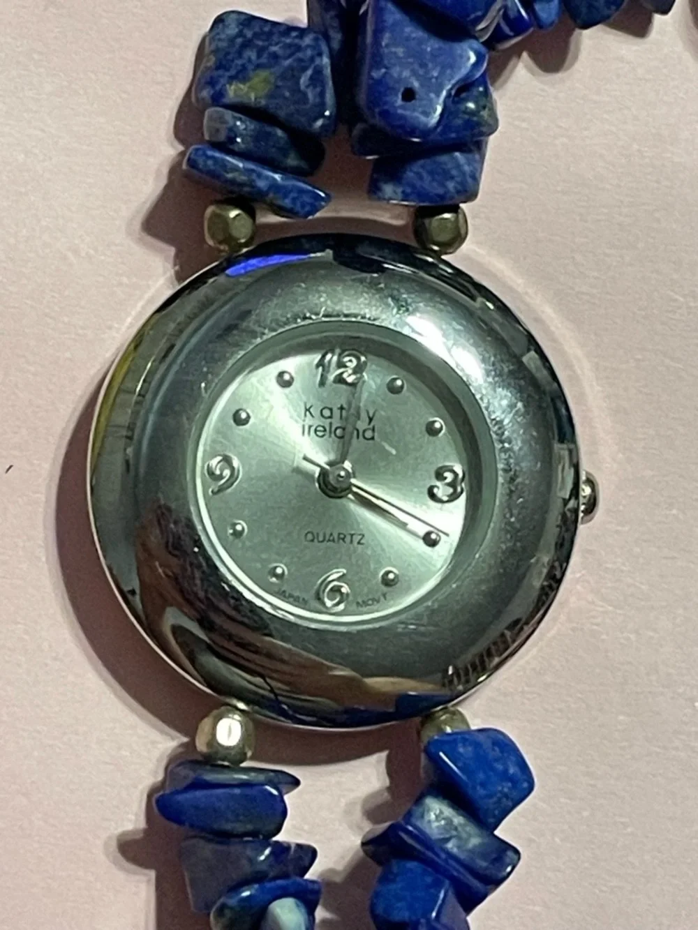 Kathy Ireland Lapis Cloisonné Watch #9330 💎